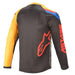 black bright red orange