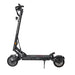 Black - Teverun Fighter Q dual motor electric scooter in matte black and yellow accents full side view