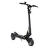 Black - Teverun Fighter Q rear aerodynamic footrest with integrated bright LED brake lights and turn signals