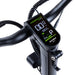 Black - Teverun Fighter Q security console showing the smart NFC card reader area on the black handlebars
