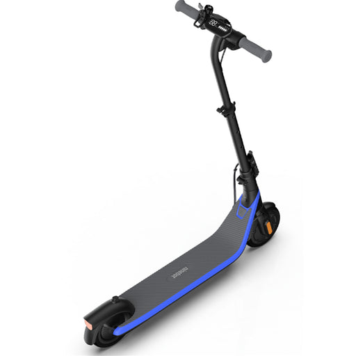 Blue - variant of Segway Ninebot KickScooter C2 Pro showing the handlebar grips and deck trim