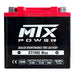 N/A - MTX Power XT14HL Max 12V AGM motorcycle battery on a white background. The front label highlights technical specs including 14.0Ah capacity, 200A CCA, and a "99.99% Pure Lead" badge.