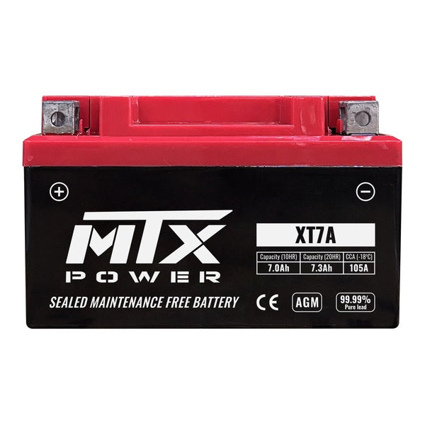 MTX Power Battery AGM - XT7A (fits YTX7A-bs)