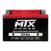 N/A - Front view of an MTX Power XT9 Max Sealed Maintenance Free Battery with a dark red top cover, black body, and top-mounted silver terminals.
