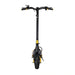 Black/Yellow - high-performance electric scooter viewed from the side, highlighting the bold color contrast on the deck and stem.