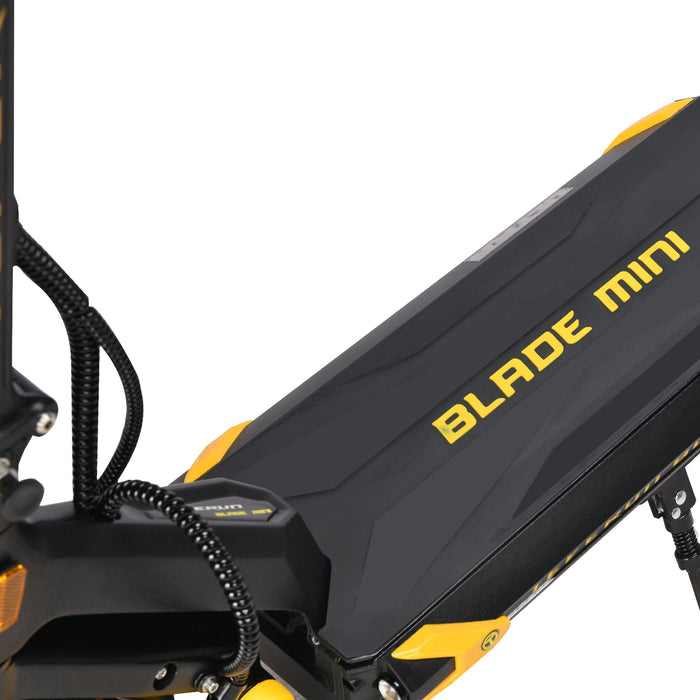Black/Yellow - frame geometry close-up, illustrating the premium build quality, metallic finish, and sporty design elements.