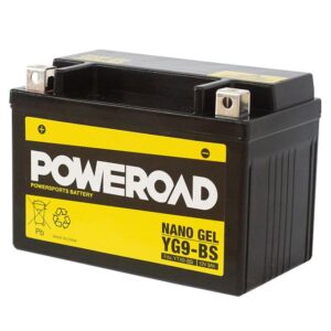 POWEROAD Nano Gel Motorcycle Battery – YG9-BS (fits YTX9-BS)
